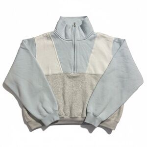 Hollister & Co. women’s colorblock Quarter-Zip Pullover sweatshirt small